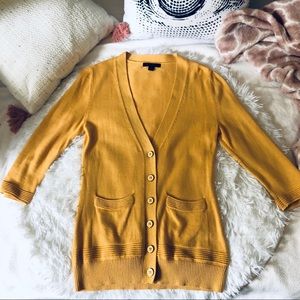 BANANA REPUBLIC Mustard Color Cardigan